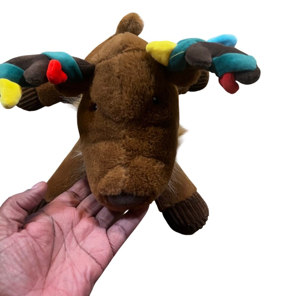 2024 GiggleScape‎ Reindeer With Roped Lights 11.5-Inch Christmas Plush Toy